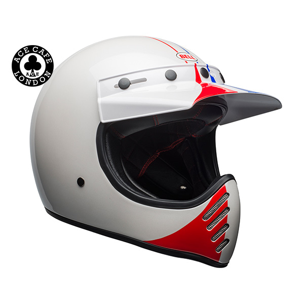 [BELL] MOTO-3 ACE CAFE GP 66 WHITE/RED | 모토-3 에이스 카페 GP66 화이트/레드 풀페이스 헬멧